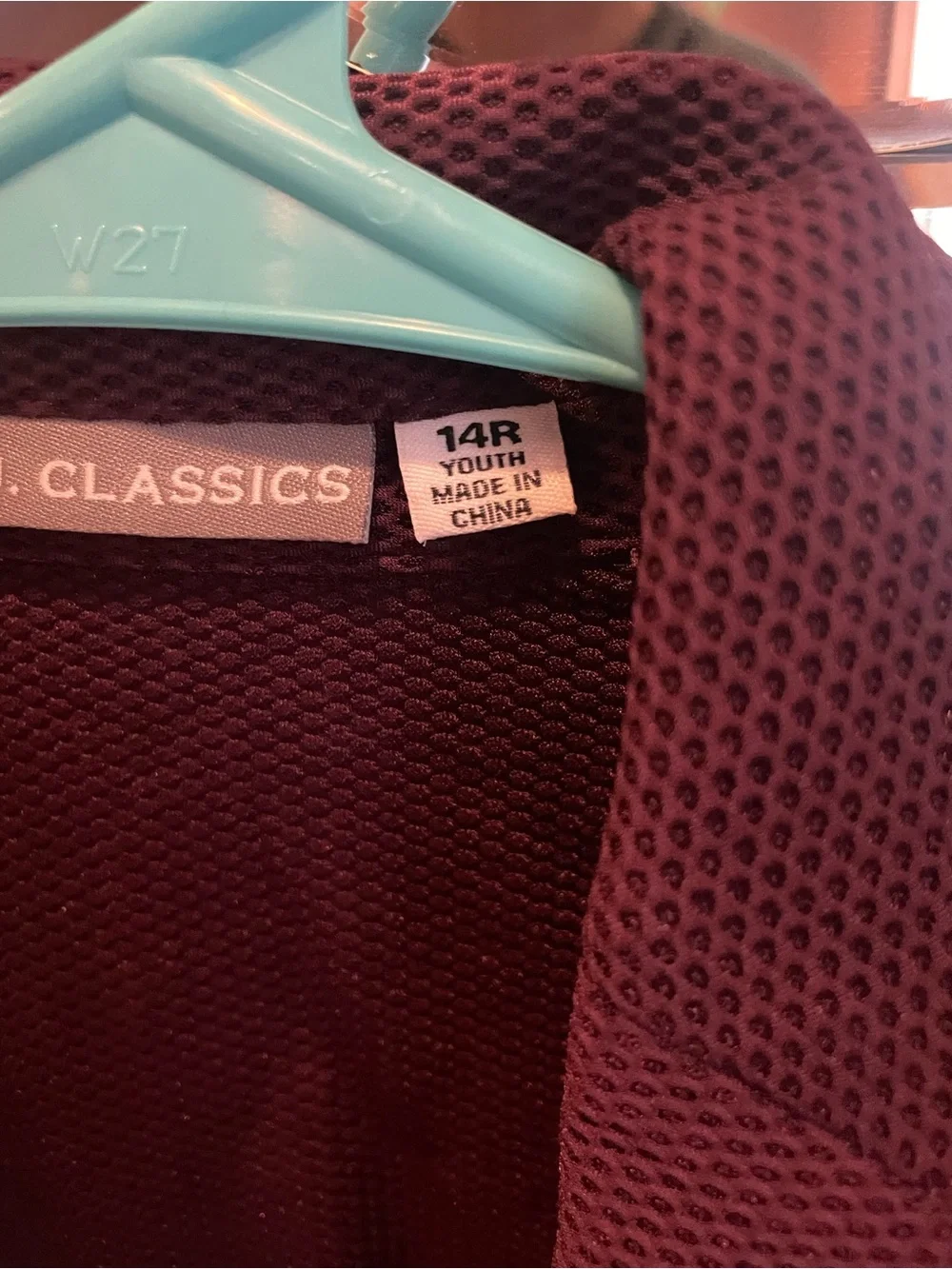 RJ Classics Harmony Mesh Show Jacket | Children’s 14R | Plum | Never Worn